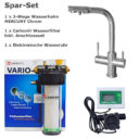 Carbonit Wasserfilter + Mercury chrom drei wege Wasserhahn